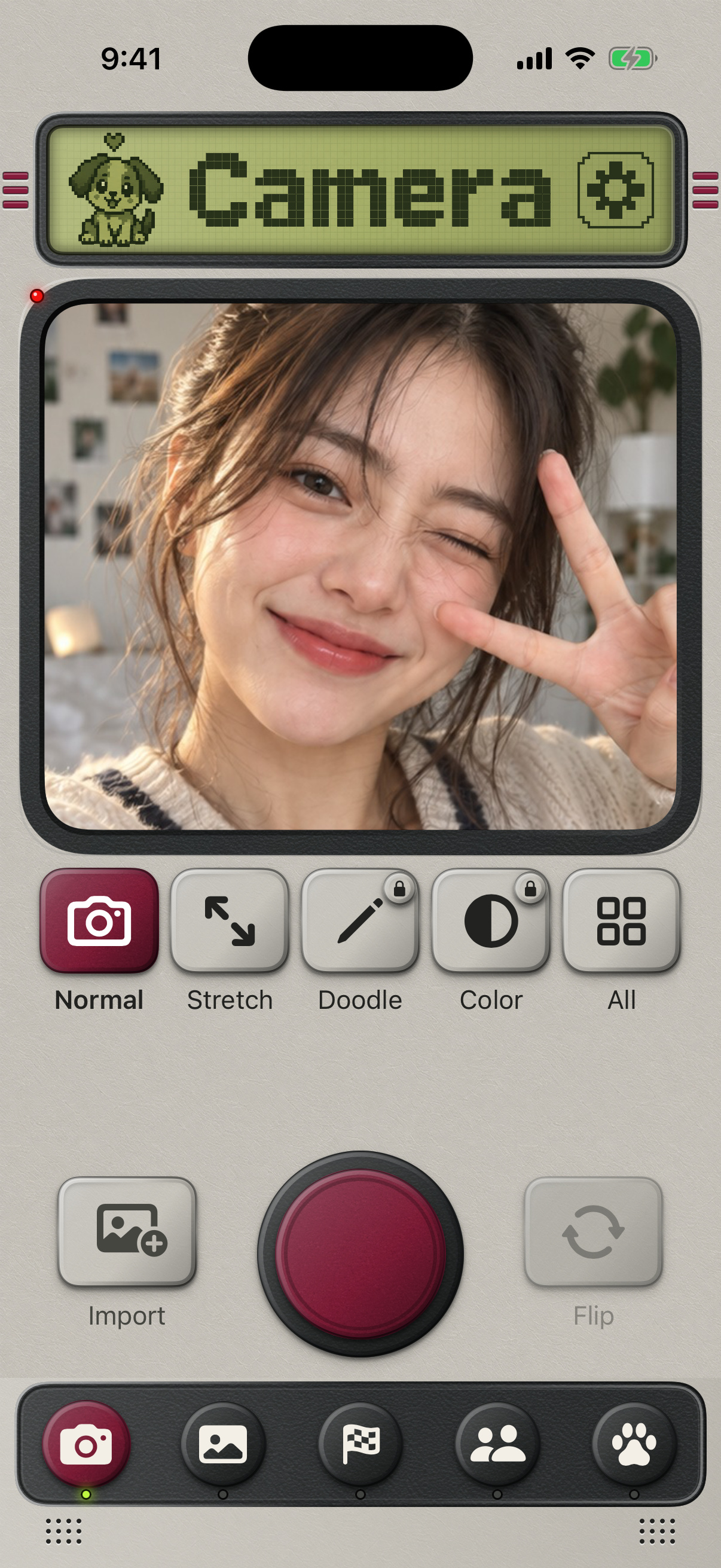 PictoPop Camera in the Classic Handheld launch theme